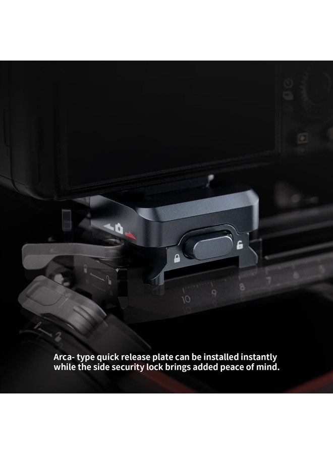 Camera Quick Release Plate with Clamp for DJI Ronin Stabiliser, Arca Swiss Quick Release Plate Compatible with DJI RS3 Mini/DJI RS 3 Pro/RS 3/RS 2/DJI RSC 2