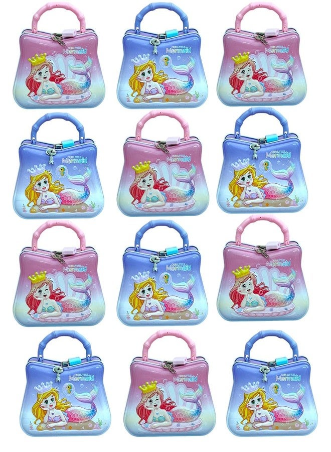 تارا13 حصالة نقود على شكل حورية البحر للبنات من تيرا 13، حصالة على شكل حورية البحر، صندوق توفير، حصالة على شكل حورية البحر بقفل، حصالة نقود للبنات، صندوق عملات معدنية على شكل حورية البحر للأطفال، هدايا للأطفال (قطعتان) - Image 5