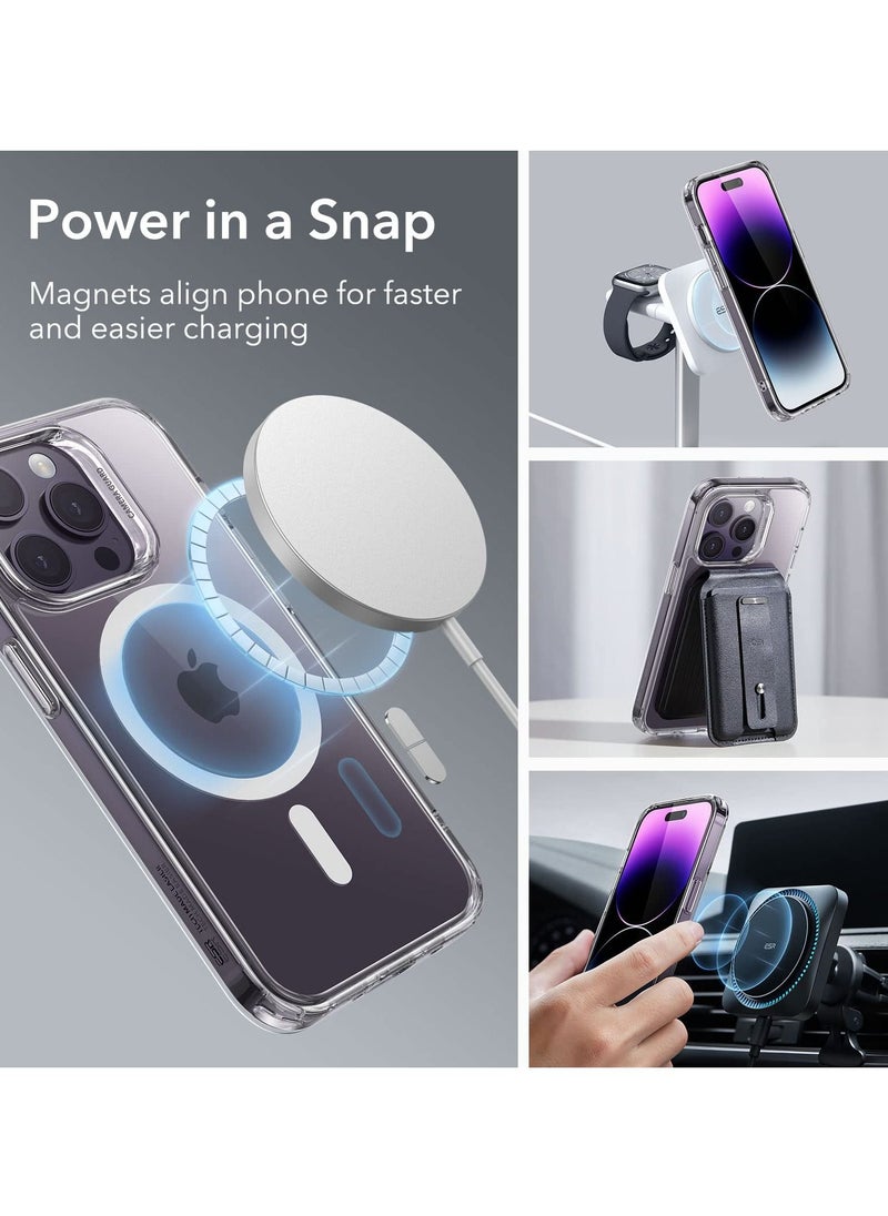 اي اس ار - حافظة iPhone 14 Pro Max حافظة مغناطيسية شفافة متوافقة مع MagSafe مقاومة للصدمات من الدرجة العسكرية، حافظة مغناطيسية هجينة كلاسيكية شفافة - Image 1