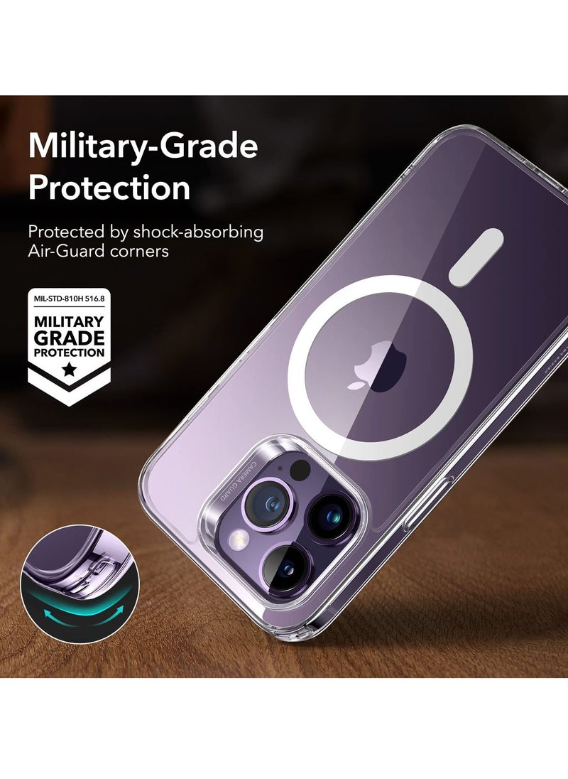 اي اس ار - حافظة iPhone 14 Pro Max حافظة مغناطيسية شفافة متوافقة مع MagSafe مقاومة للصدمات من الدرجة العسكرية، حافظة مغناطيسية هجينة كلاسيكية شفافة - Image 1