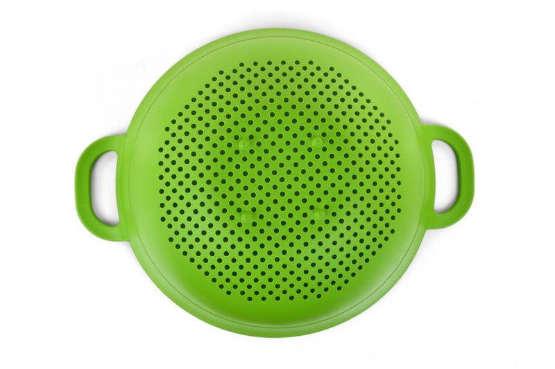 Mintra Colander with side handles in Plastic - 3.5 liters (Medium) | Color - Green | Ideal for your daily kitchen needs - Image 2