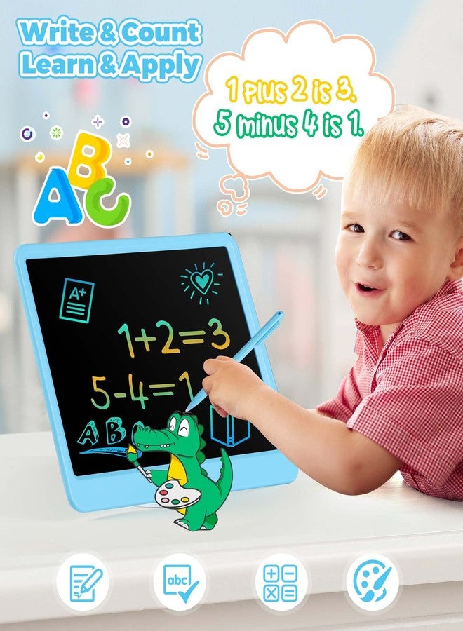 KOKODI 12 Inch LCD Writing Tablet with Anti-Lost Stylus, Erasable Doodle Board Colorful Toddler Drawing Pad, Car Travel School Games Toys for 3 4 5 6 7 8 Kids, Birthday Gift for Girls Boys Adults Blue - Image 3
