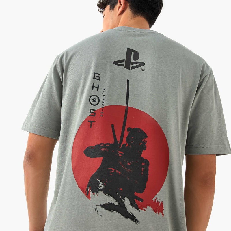 اس بي كاركترز تيشيرت بياقة دائرية مطبوع - Image 4