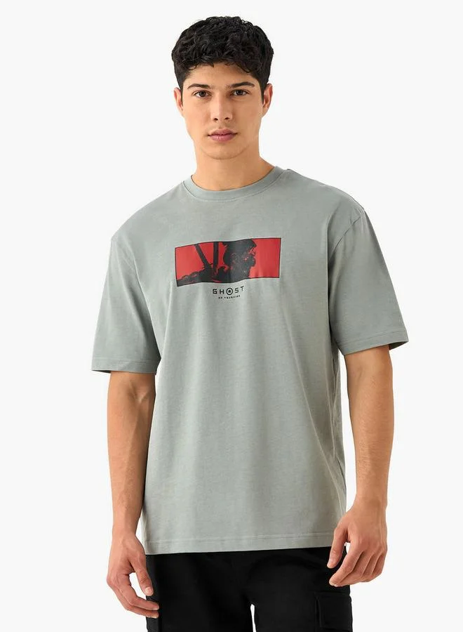 SP Characters Printed Crew Neck T-shirt