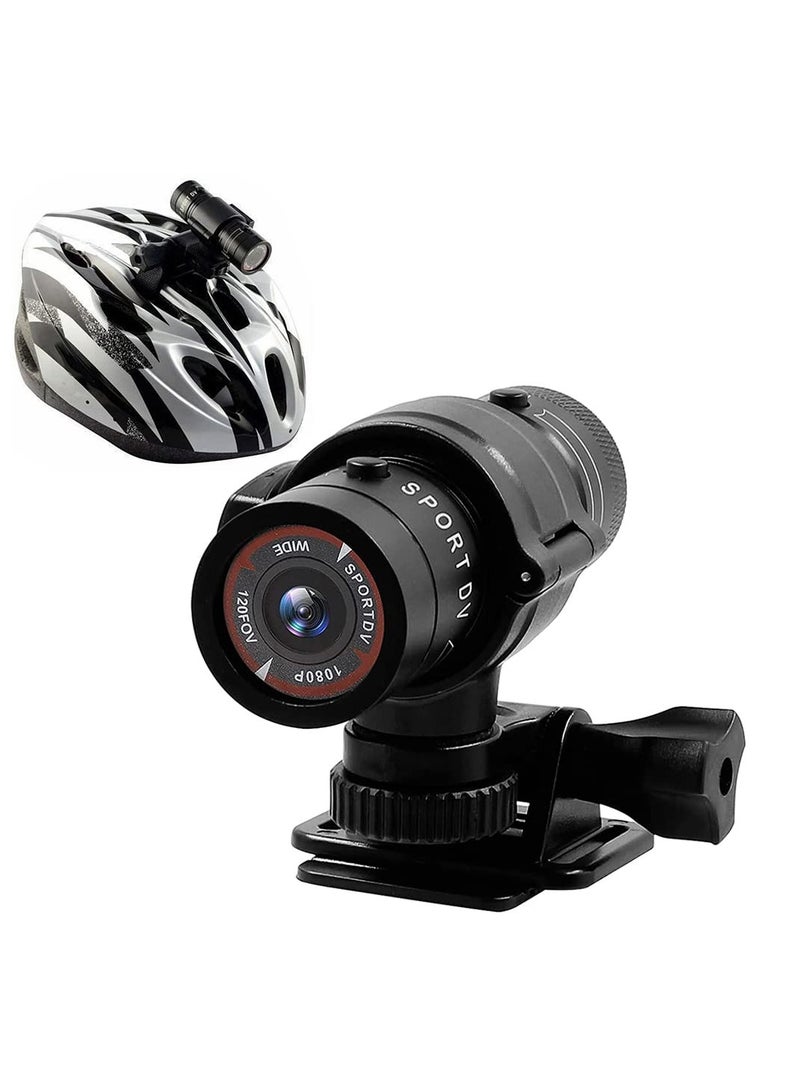 Motorcycle Helmet Camera, Cycle Video Camera- 1080p Mini Waterproof Sports Helmet Camera Full HD Mountain Helmet Action Camera Video DVR AVI Video Camcorder - Image 1