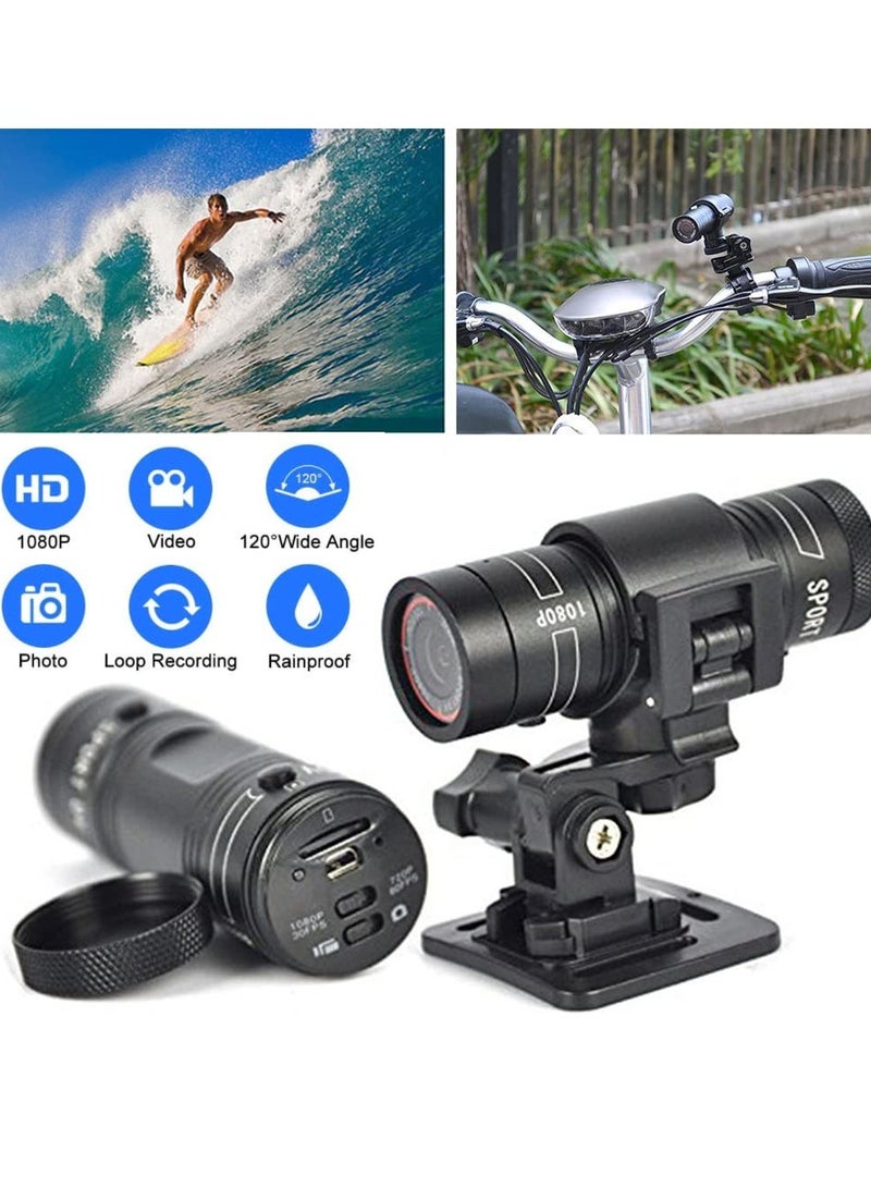Motorcycle Helmet Camera, Cycle Video Camera- 1080p Mini Waterproof Sports Helmet Camera Full HD Mountain Helmet Action Camera Video DVR AVI Video Camcorder - Image 3