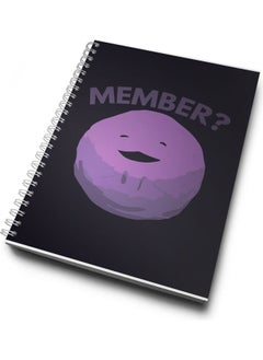 LIT Member Purple Ball School Circle Shape Spiral Hardcover Notebook  - Image 1