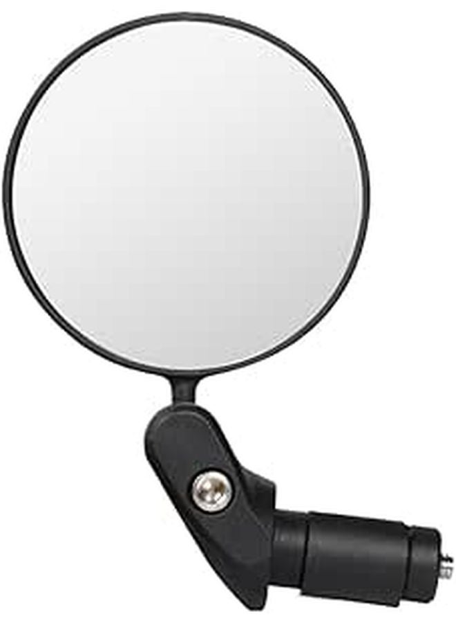 Adjustable 360 Degree Folding Bike Bar End Mirror for Mountain and Road Bicycles Black - Image 1