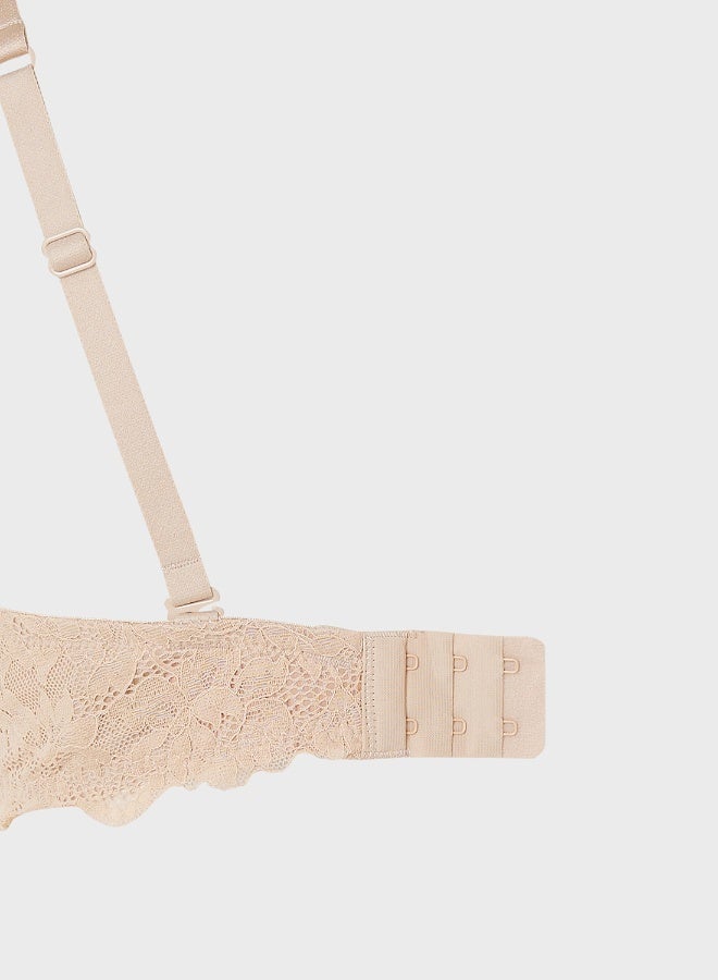 لا سينزا حمالة صدر لا سينزا مبطنة خفيفًا تغطية كاملة بدانتيل شامل