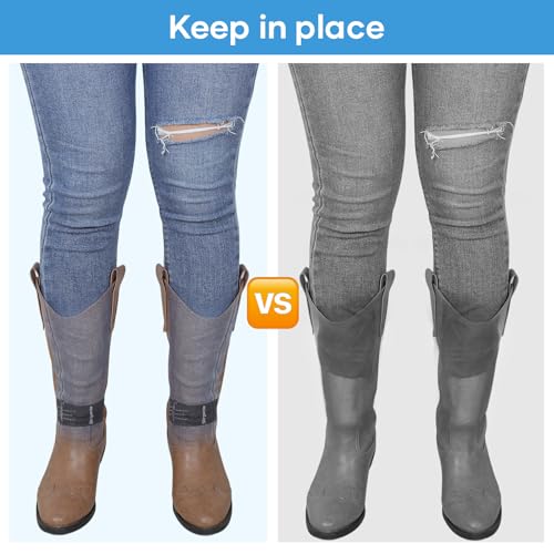 Strgenie Elastic Ankle Straps, Cowboy Boot Straps, Adjustable Elastic Pant Leg Straps for Biking, Fishing, Hiking, Wading etc. - Image 4