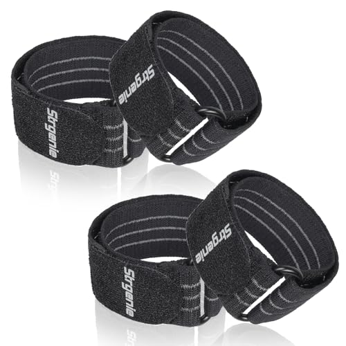 Strgenie Elastic Ankle Straps, Cowboy Boot Straps, Adjustable Elastic Pant Leg Straps for Biking, Fishing, Hiking, Wading etc. - Image 1