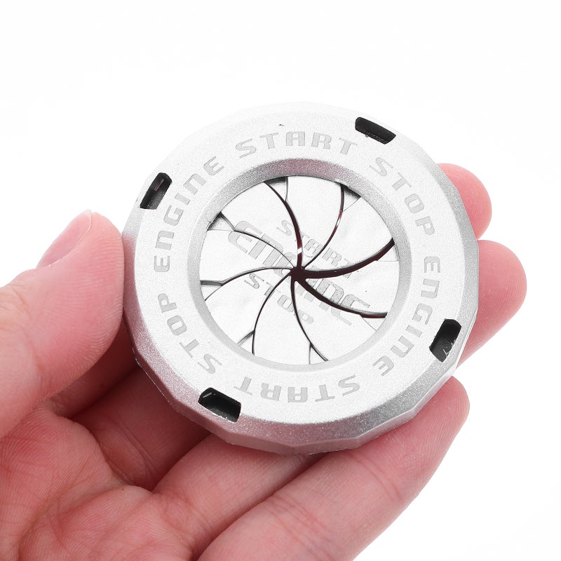 Push To Start Button Cover: Car Button Cover - Stylish Push-To-Start Protector For Cars & Motorcycles - Ignition Switch Decoration - Image 5