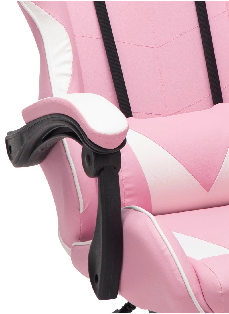 Funz Gaming Chair Office Chair Ergonomic High Back Gaming Chairs Reclining & Height Adjustable Computer Chair with Neck and Lumbar Support Comfortable Chairs Pink  - Image 4