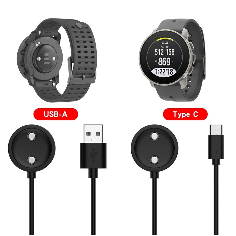 Portable Charging Pad for Nautic S Smartwatch USB/Type C Cable Replacement Wearable Device Accessory - Image 2