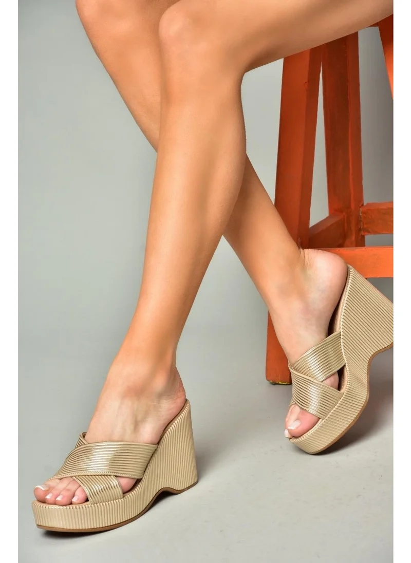 فوكس شوز S250101409 Gold Filled Sole Women's Slippers