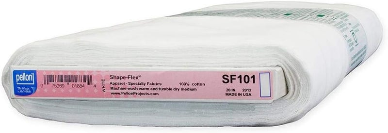 Pellon SF101 Shape-Flex Fusible medium weight woven interfacing White Sold by Yard - Image 1