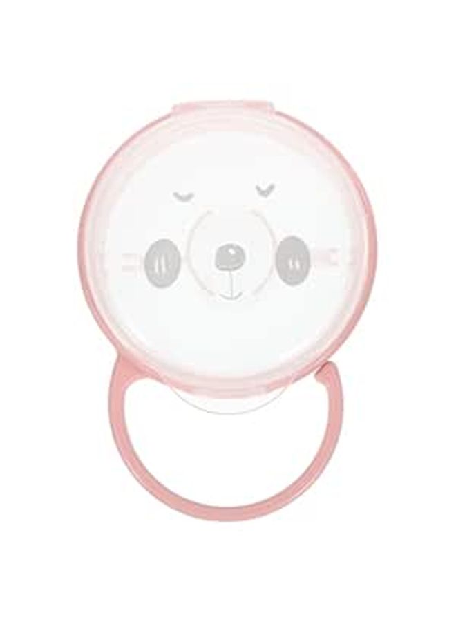 Pink Portable Pacifier Case with Hook for Hygiene and On the Go Use - Image 1