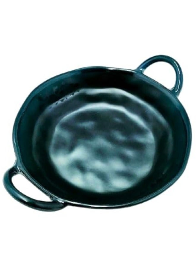 Melamine Matt Dip Bowl  (24.5*19.8 cm) Black