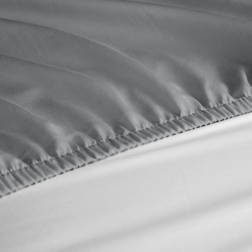 Welspun WelProtect Waterproof Mattress Protector King Size | 78"x72" Inches | Hypoallergenic, Dustproof & Spill-Resistant | Soft, Breathable, Noiseless & Crinkle-Free Elastic Fitted Bed Cover – Grey - Image 5