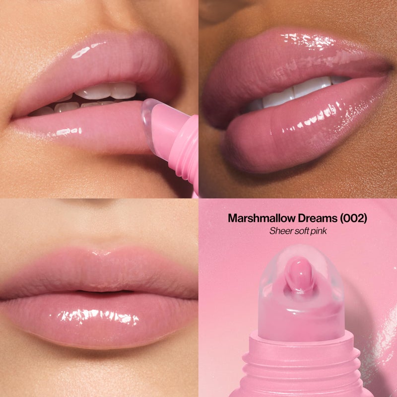 Revlon Glimmer Lip Treat Balm + Mask, Overnight Peptide Lip Treatment, Hydrating, 002 Marshmallow Dreams, 0.4 fl oz - Image 2