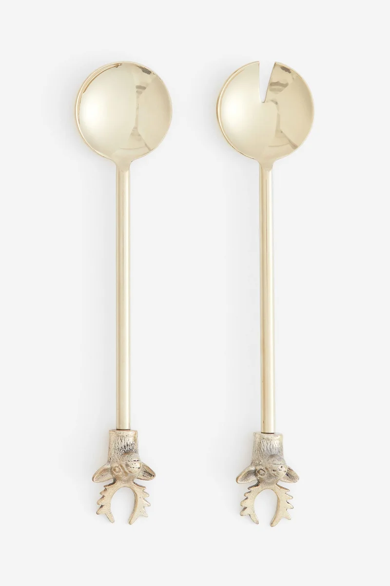 H&M Metal Salad Servers