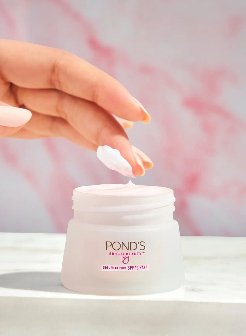PONDS Bright Beauty Serum Day Cream SPF 15 PA++ | 50g - Image 3