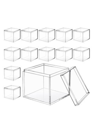 12 حزمة 5.5 × 5.5 × 5.5 سم صندوق أكريليك مع غطاء صندوق أكريليك صغير شفاف مكعب مربع من البلاستيك مع غطاء صندوق عرض حاويات أكريليك صغير لحبوب الحلوى والهدايا والمجوهرات الصغيرة - pzsku/Z133A511F9DDC8CF5E0CDZ/45/_/1714640345/ac8c4d0a-c266-41be-897c-2512f72392f9