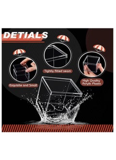 FUFU 12Pack 5.5 x 5.5 x 5.5cm  Plastic Box with Lid Clear Small Plastic Box Plastic Square Cube with Lid Mini Plastic Containers Display Box  for Candy Pill Tiny Jewelry Toys Gifts  - Image 3