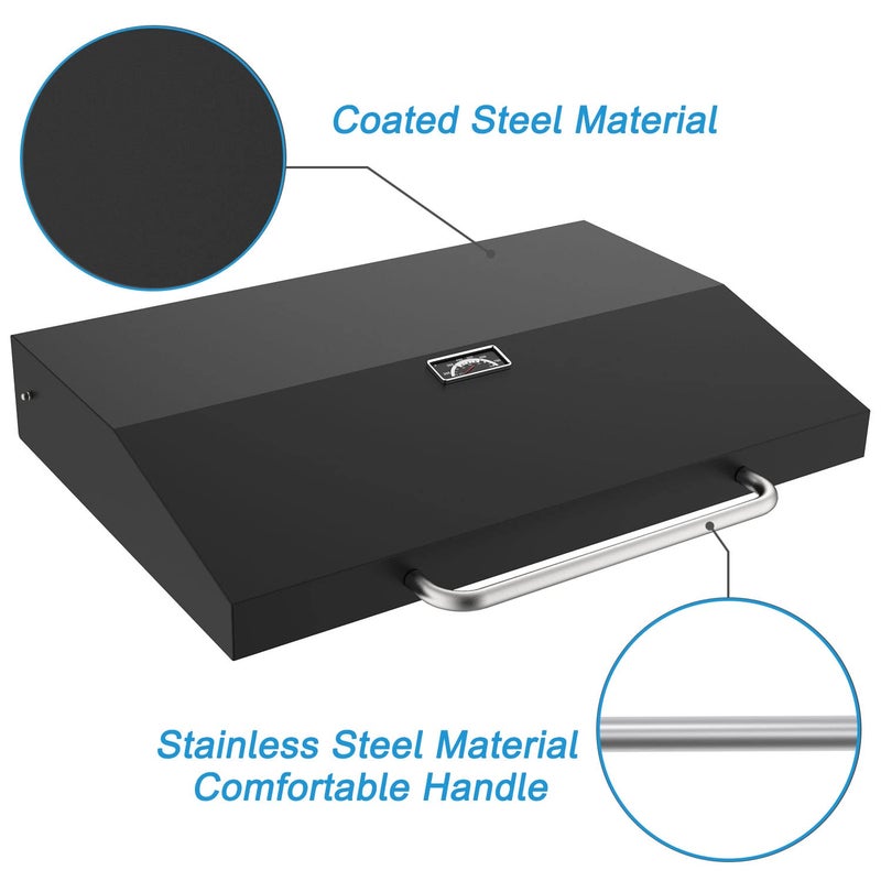BBQration Upgrade Hinged Lid for Blackstone 36 inch Griddles, Griddle Hard Cover Flat Top Lid for Blackstone 36" Griddle 1554 1863 1825 1818 Grill Hood for Black Stone - Image 3