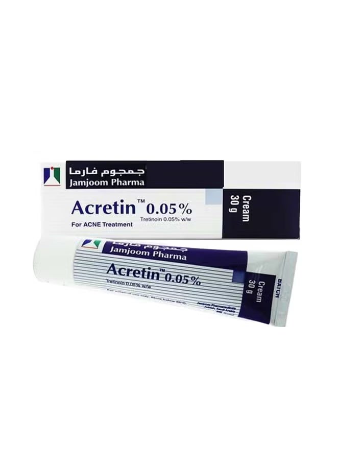 JAMJOOM PHARMA Acritin 0.05% cream for acne treatment