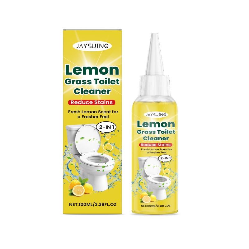 Jaysuing Lemongrass Toilet Cleaner Plant Extract Essence Fresh Scent Deep Cleaning Toilet Descaler And Deodorizer - Image 1