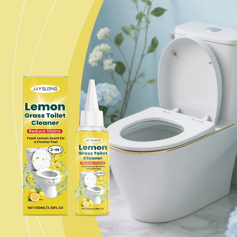 Jaysuing Lemongrass Toilet Cleaner Plant Extract Essence Fresh Scent Deep Cleaning Toilet Descaler And Deodorizer - Image 2