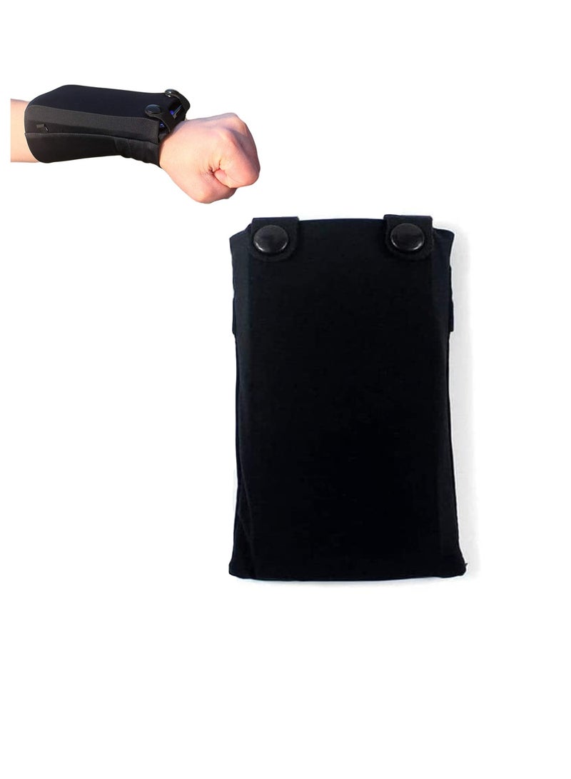 محفظة معصم محمولة للجري وركوب الدراجات والسفر - تحمل الهاتف والمفاتيح والبطاقات والنقود - مثالية للصالة الرياضية واليوغا والمشي لمسافات طويلة - Image 1