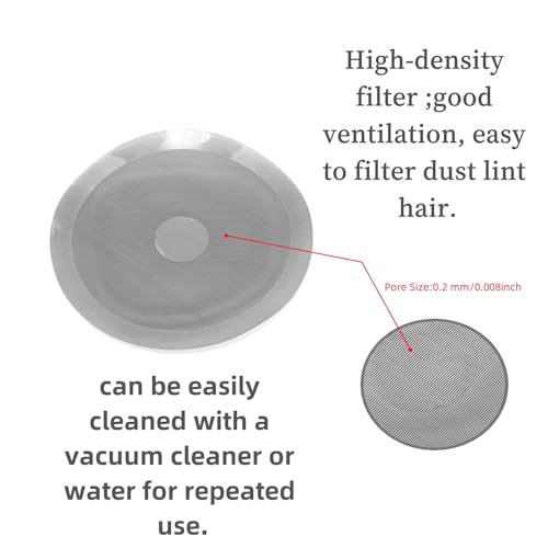 Ruimou 1Set PS5 Dust Protector Cover Kit (4pcs Dust Mesh Round Filter,7 Dust Plugs,1 Cleaning Brush)Compatible With PS5, PS5 Slim Game Console - Image 3