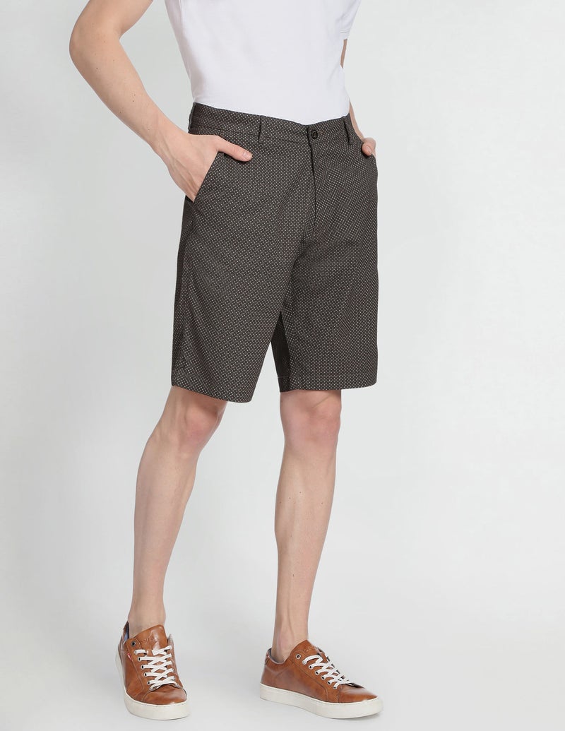 Arrow Autoflex Geometric Print Twill Shorts - Image 1