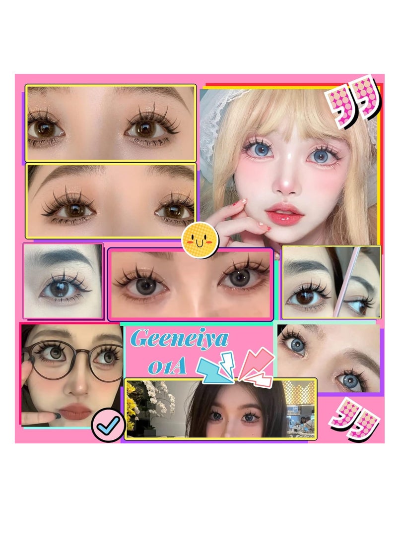 GUDOO 10 Pairs Manga Lashes Natural Look Anime False Big Eyelashes Eyelashes Individual Wispy Korean Makeup Eye Lashes Clusters Asian Fake Eyelashes Pack - Image 2