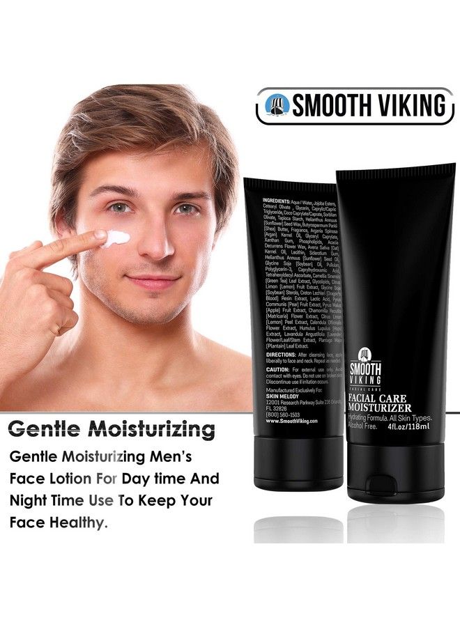 Smooth Viking Beard Care Face Moisturizer Daily Lotionbased Men & Women Face Lotion (4 Oz) Alcoholfree Hydrating Facial Moisturizer For Women & Men Antiaging Face Cream For Dry Oily Sensitive Skin - Image 5