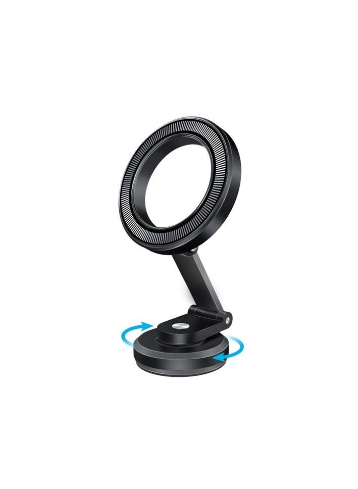 Promotex Promate MagHoop-HG MagGrip™ 360° Cradleless Foldable Magnetic Ring Smartphone Holder – Ultra-Slim Design with Strong Magnetic Grip, Full Rotation for Optimal Viewing Angles, Foldable Stand for Hands-Free Use, Compatible with Most Smartphones and Cases - Image 1