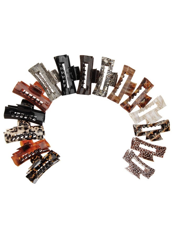 France Luxe Large Cutout Rectangle Jaw Classic Tortoise - Image 2