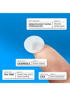 AVARELLE Acne Cover Patches, FSA HSA Eligible Hydrocolloid Pimple Patches for Face with Tea Tree Oil, Korean Skincare Zit Patches for Face | FSA HSA Store Eligible Items | Vegan, Cruelty-free  - Image 4
