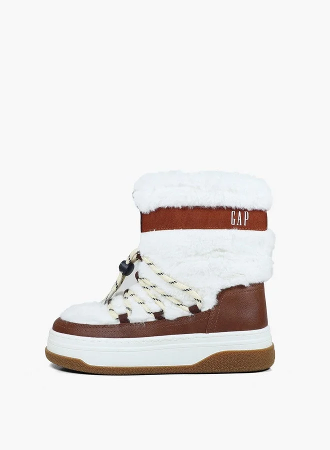 GAP Women's PARADISE HIGH FUR Lace-Up Ankle Boots - GPW5212083810