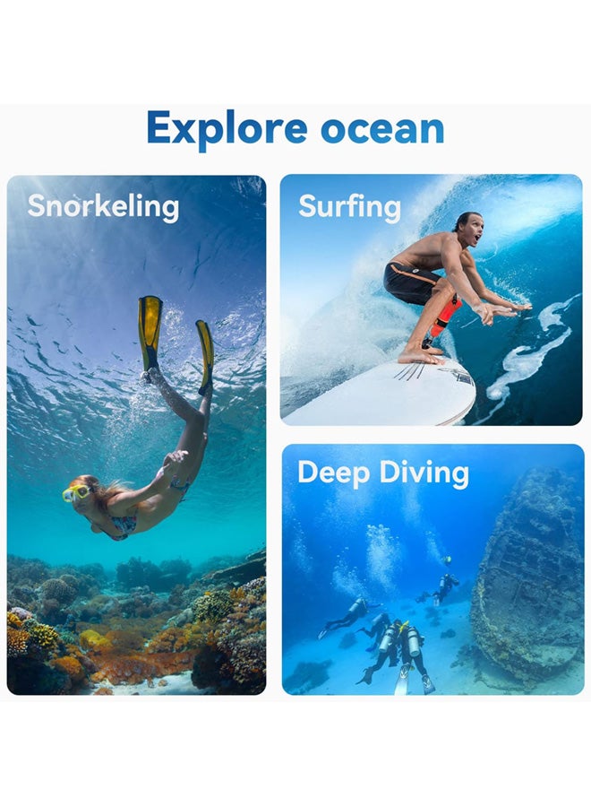 SJet Waterproof Case for DJI Action 6, 230FT/70M Underwater Protective Housing Dive Kit, Professional Action Camera Dive Accessory - Image 3