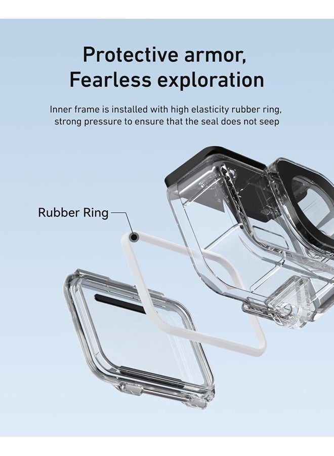 SJet Waterproof Case for DJI Action 6, 230FT/70M Underwater Protective Housing Dive Kit, Professional Action Camera Dive Accessory - Image 4