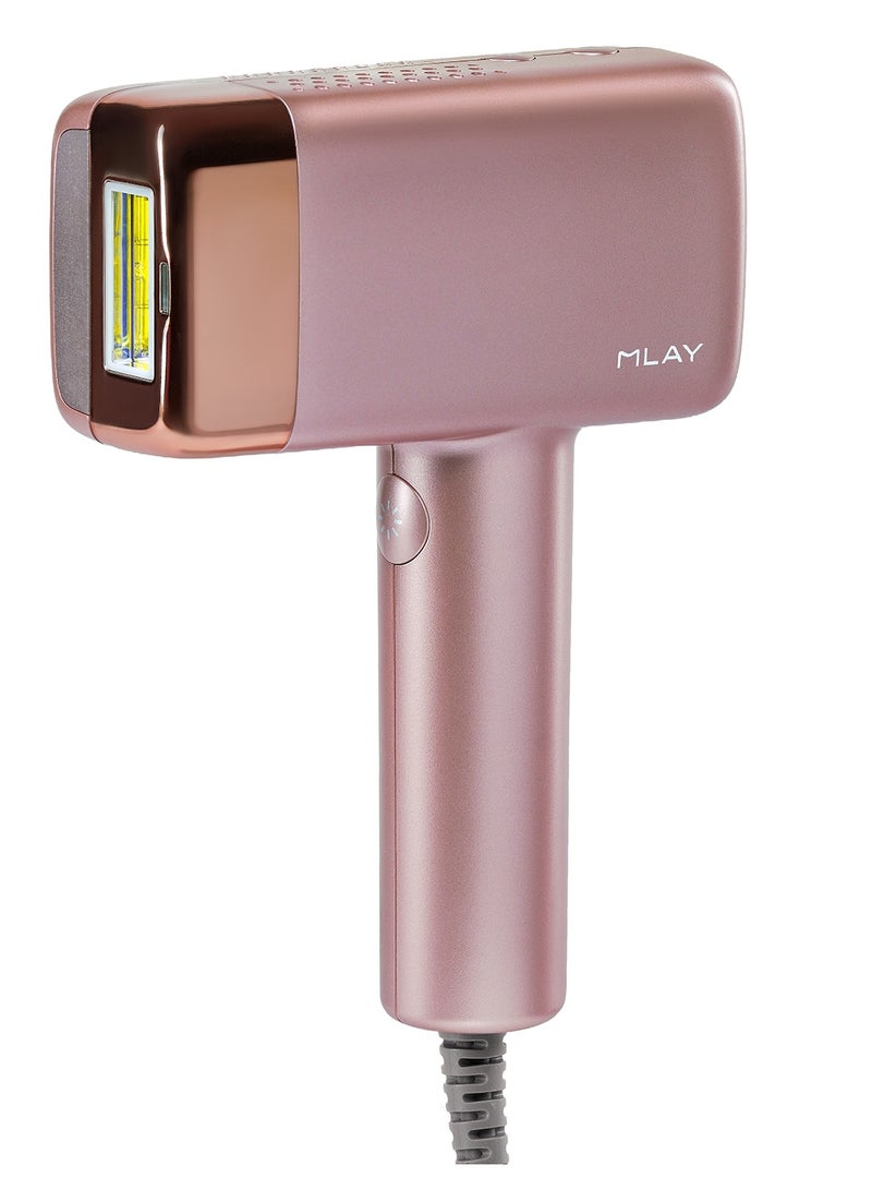 MLAY T14 Pro Rose Gold With Smart AI Skin Sensor | ICE Cooling Touch | Replaceable Lamp Heads | FDA, ISO & NILES Certified | 24-Month Warranty | Ultra-Fast & Painless - Image 1