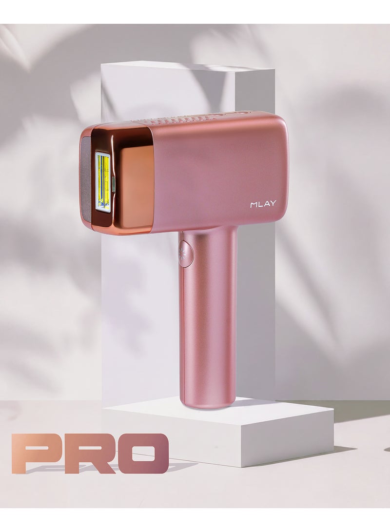 MLAY T14 Pro Rose Gold With Smart AI Skin Sensor | ICE Cooling Touch | Replaceable Lamp Heads | FDA, ISO & NILES Certified | 24-Month Warranty | Ultra-Fast & Painless - Image 1