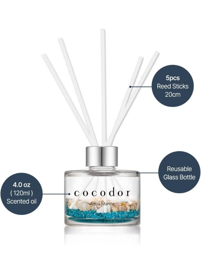 cocodor Cocod'or Aqua Reed Diffuser/4.05oz(120ml) /1 Pack, Birthday, Wedding Gift, Home & Office Decor Aromatherapy Diffuser Oil Gift Set - Image 4