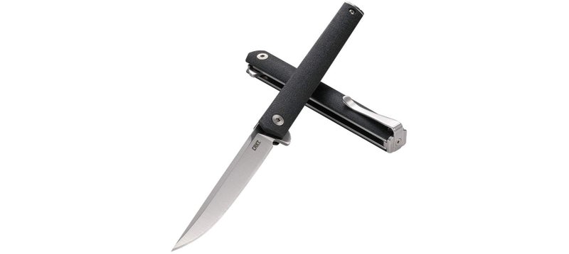 CRKT CEO Everyday Carry EDC Pocket Folding Knife with Liner Lock: AUS 8 Plain Edge Blade, Glass-Reinforced Nylon Handle, Reversible Pocket Clip, 7097 - Image 3