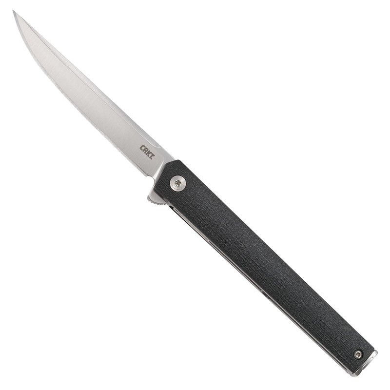CRKT CEO Everyday Carry EDC Pocket Folding Knife with Liner Lock: AUS 8 Plain Edge Blade, Glass-Reinforced Nylon Handle, Reversible Pocket Clip, 7097 - Image 1