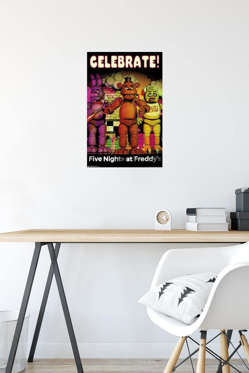 Trends International Five Nights at Freddy's - Celebrate Wall Poster, 14.725" x 22.375", Premium Unframed Version - Image 4