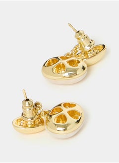 Styli Smooth Stone Earrings  - Image 3